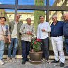 Tomás Álvarez, segundo por la derecha, es el alma mater de la Amigos del Camino de Künig.