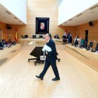 Mario Amilivia, presidente del Consejo de Cuentas, en las Cortes de Castilla y León.