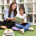 La reina hace unos días durante una visita a un colegio público de La Rioja.
