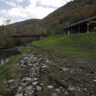 Playa fluvial en el río Sil en Villaseca de Laciana.