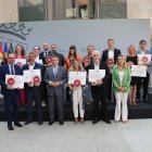 Entrega del sello 'Castilla y León solidaria'.