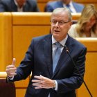 Antonio Silván durante su intervención en el Senado.