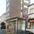 Instalación de la marquesina en la avenida de Portugal .