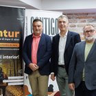 Jerónimo Fernández Lázaro, Alberto Alonso y Óscar García, ayer en la presentación de la feria en la Fele.