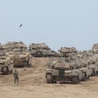 Ofensiva terrestre a manos del Ejército israelí en Gaza.