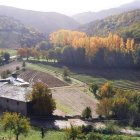 Vista general de la Granja de Santullano, antigio monasterio del XII.