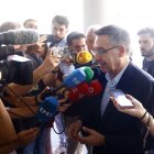 Bartomeu a su salida de la Ciudad de la Justicia de Barcelona.