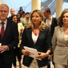 Antonio Silván, Alicia García y Asun Mayo ayer, en el Senado.