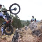 Lucas Rodríguez Reyero, del CD Moto Nava, en plena competición.