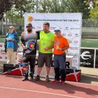 José Luis Bahamonde, a la izquierda en el podio.