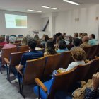 Un momento de la charla de Lola González Capilla en León.