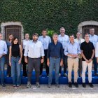 Imagen de Alberto Núñez Feijóo con los barones del PP, ayer en Murcia.