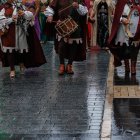 La lluvia obligó ayer a suspender parte de los actos de las fiestas de San Froilán.