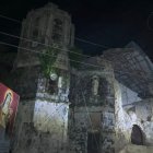 Colapso de una iglesia en la isla de Bantayan.