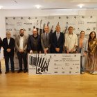 Foto de familia de la presentación de los 10K de León.