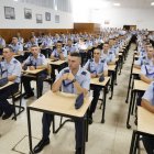 Alumnos de la Academia del Aire ayer durante la apertura oficial del curso.