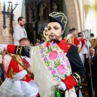 Imagen del Corpus de Laguna de Negrillos de este año y los danzantes Arsenio Martínez y Faustino Ugidos hacia 1934.