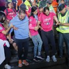 Personas afectadas por ELA en una carrera solidaria.