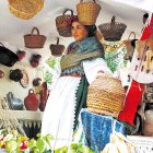 Los carros engalanados son todo un símbolo de la romería a La Virgen del Camino