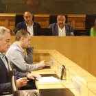 Un moento de la firma del convenio para el desarrollo de la IA en las administraciones.