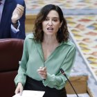 Ayuso, ayer en la Asamblea de Madrid.