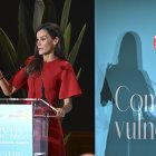 La reina Letizia interviene durante el acto institucional del 'Día Mundial de la Salud Mental 2025' este jueves en Madrid.