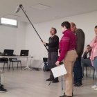 Un momento del rodaje de 'Divergentes'.