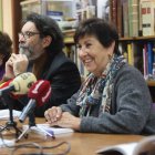 Mar Palacio en una reciente rueda de prensa del IEB.