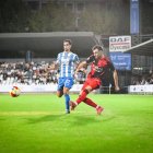 Este centro de Andoni López sirvió a Xemi para anotar el tanto del triunfo en El Prado.