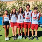 Los cinco integrantes leoneses de la selección autonómica.