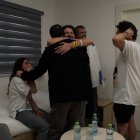 El rehén Guy Gilboa-Dalal y su familia.