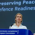 Kaja kallas presenta ayer en Bruselas el plan para la defensa europea.