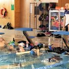 Javier Díez en un entrenamiento del CD Acuático León.