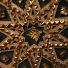 Detalle de la armadura mudéjar de la iglesia de Nuestra Señora de la Asunción de Valdesaz de los Oteros.