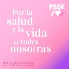 El PSOE se une a la jornada reivindicativa con el lema: la sanidad debe ser pública, gratuita, universal y de calidad.