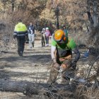 Algunas de las personas voluntarias en la facendera celebrada el pasado sábado.