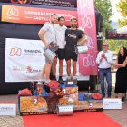 Merilla, en el centro escoltado por Pinillas y Mirabel.