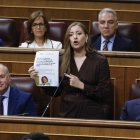La portavoz del PP, Ester Muñoz, interviene durante la sesión de control al Ejecutivo.