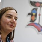 María Cerezal durante la entrevista en la redacción de Diario de León.