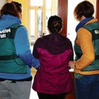 Momento de la detención de la sospechosa.