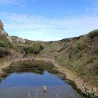 La balsa donde están los coches arrojados por Antonio Da Silva en los años 80.