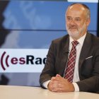 Pablo Arraiza, ayer en El Filandón de La 8 y Diario de León.