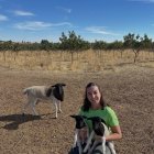 La ingeniera Pilar Pascual, conocida en redes como @agripilarie, en su explotación ganadera.