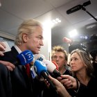 Geert Wilders ayer, tras conocer el resultado de las eleciiones.