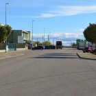 Carretera de acceso al camposanto.