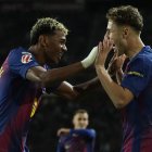 Lamine Yamal hizo el primer gol del Barcelona en el triunfo de los de Flick frente al Elche.