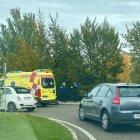 Las asistencias y la Policía Local, en el lugar de los hechos.