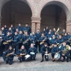 Componentes de la Banda Municipal de Música de Santa María del Páramo.