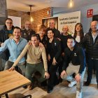 Autoridades y organizadores durante la presentación.