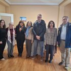 Un momento de la visita de Orozco, a la que también acudió el alcalde, José Luis Nieto.